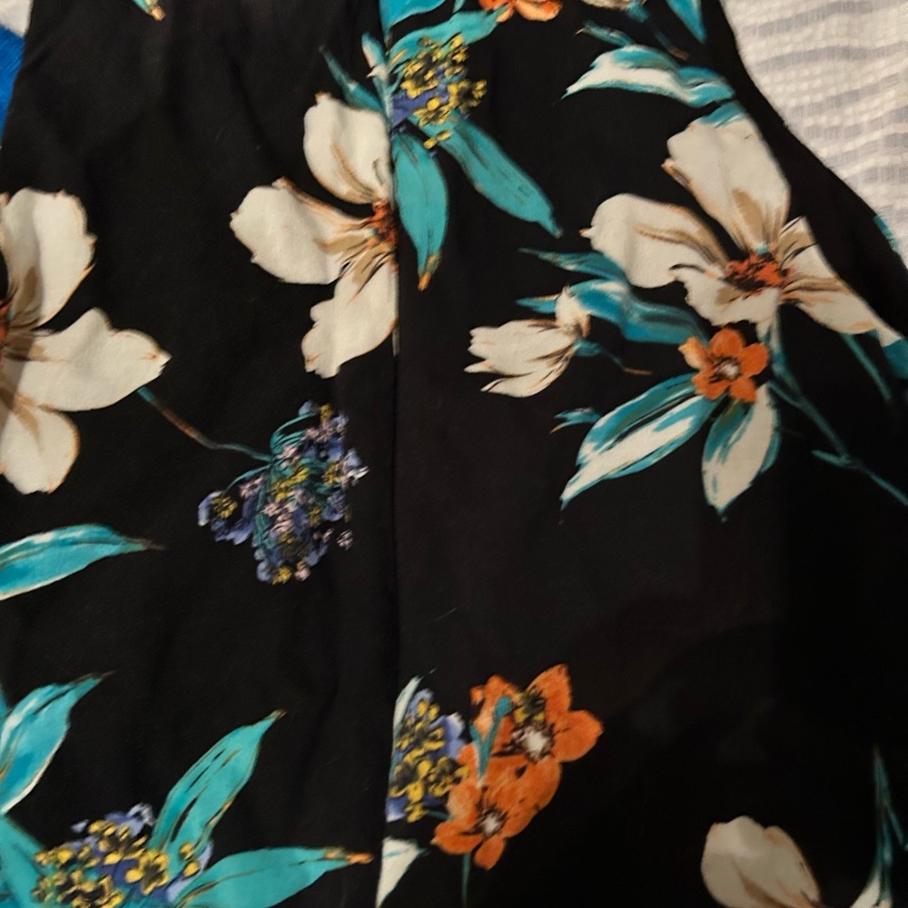 Karen Kane Black And Blue Floral Sleeveless Dress For Women Size XS. - Picture 4 of 5